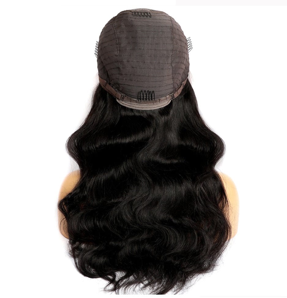 Transparent Lace Front Human Hair Wigs PrePlucked 13x4 150% Brazilian Body Wave Lace Frontal Wig With Baby Hair