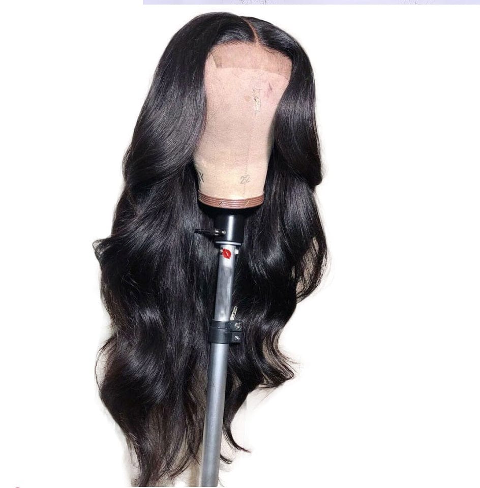 Transparent Lace Front Human Hair Wigs PrePlucked 13x4 150% Brazilian Body Wave Lace Frontal Wig With Baby Hair