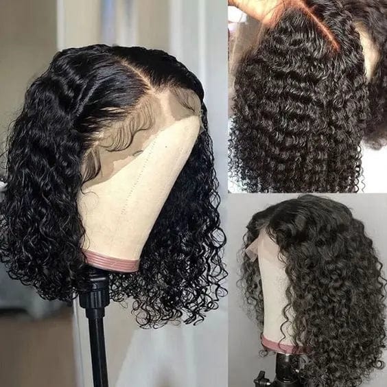 Transparent Lace Unprocessed Brazilian Hair Bob Wig