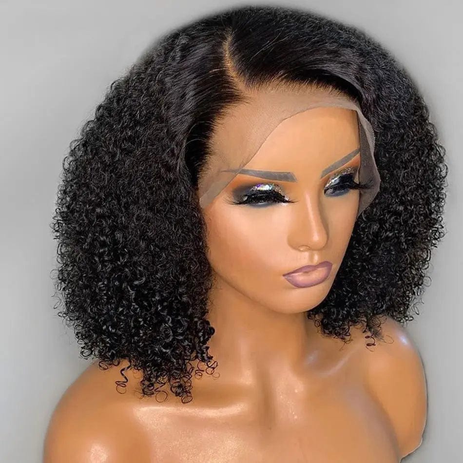 Transparent Lace Unprocessed Brazilian Hair Bob Wig