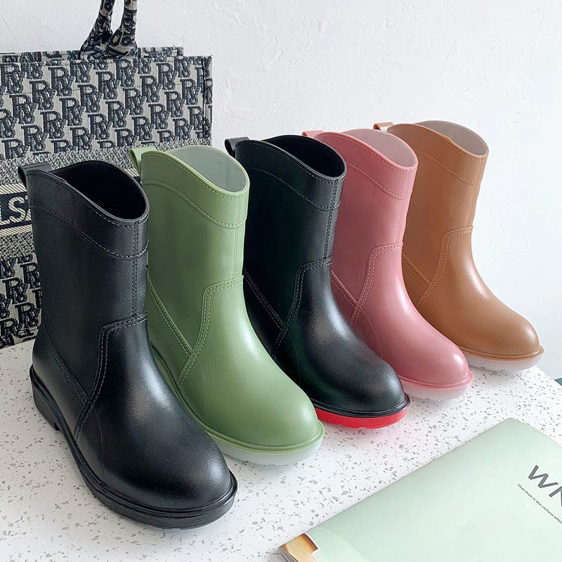 TX Fashion mid-tube women's overshoes outer wear women's water ladies rain boots