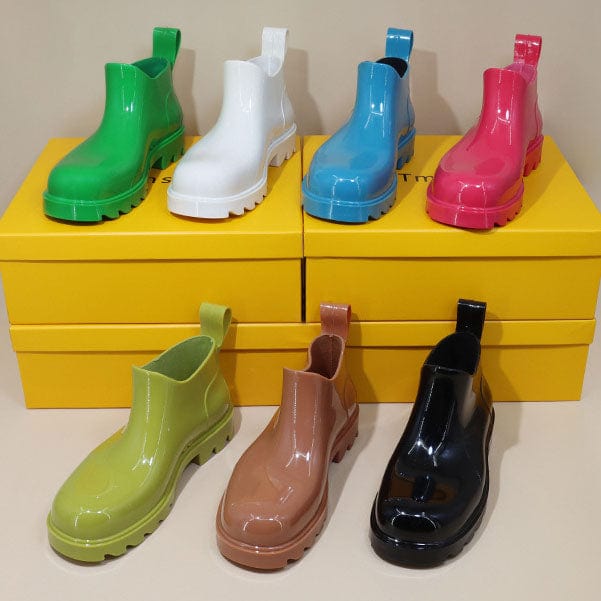 TX Waterproof and non-slip rain boots short tube thick bottom rain boots new women's boots