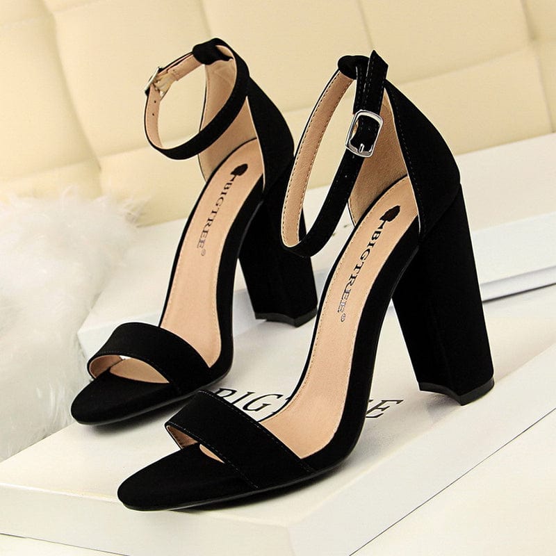 US10.5-EU43 / block heels 1 GX238-1 Women Round Toe Dress Shoes New Arrivals Block Heel Shoes For Ladies