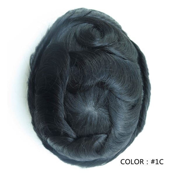 Versalite 100% human hair replacement,men's wig toupee,durable mono with poly