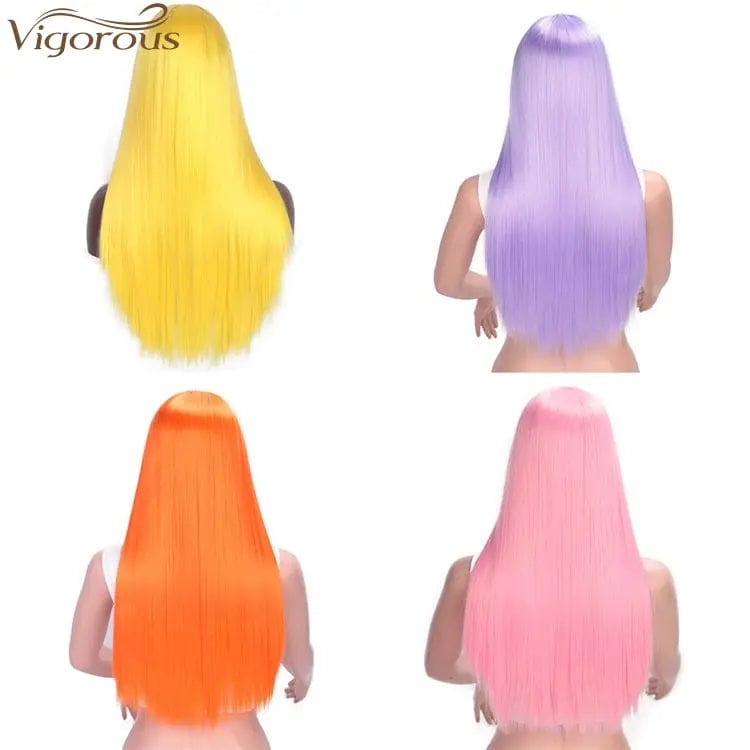 Vigorous Cosplay Party Wigs Long Straight