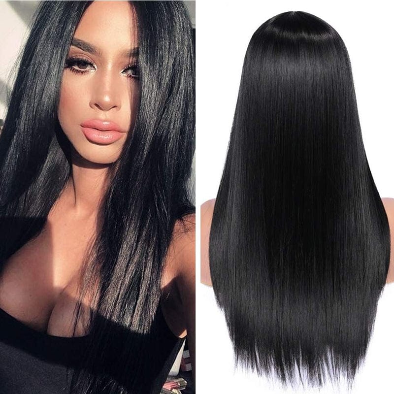 Virgin Brazilian Raw Hair Silk Straight 13x4 Lace Front Hair Wigs Bone Straight Human Hair