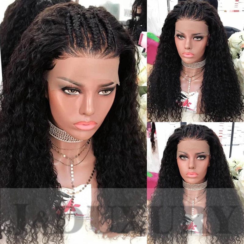 water wave human hair transparent 360 full lace human hair wig for black women   natural human hair wig for black women