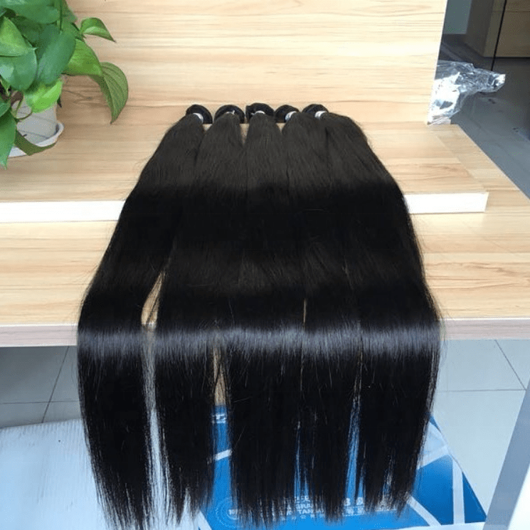 Wholesale 10A Grade Straight Virgin india 100% Human Hair Weave Bundles Productkinky straight hair bundles with closure eurasian