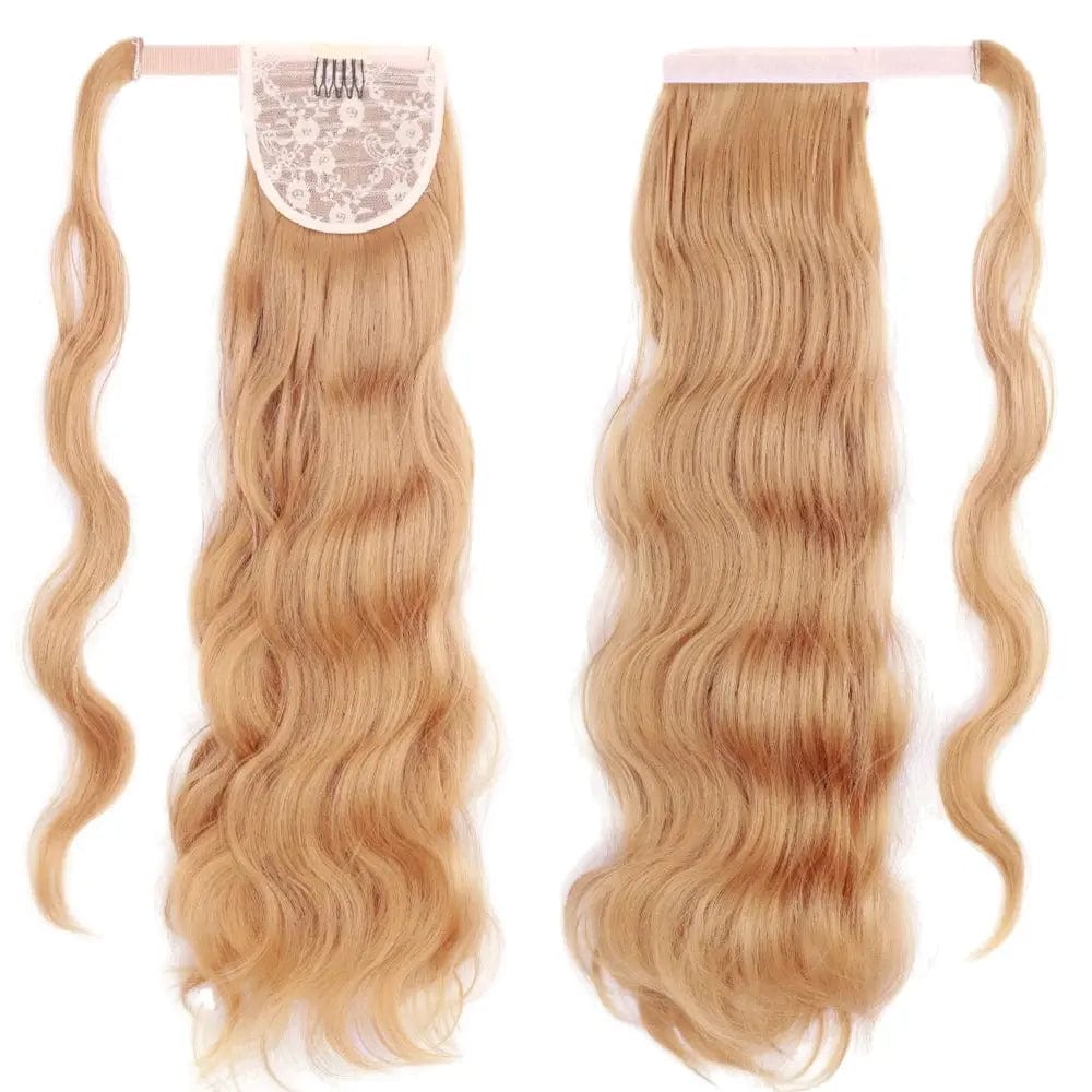 Wholesale 12A Grade Double Drawn Ponytail Extension Raw Cuticle Aligned Human Hair Bundles Extension Weft