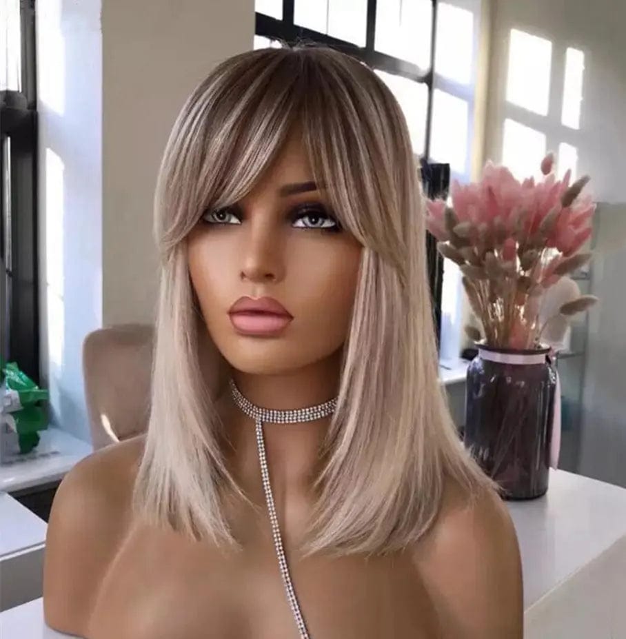 Wholesale Bob Wig Transparent HD Lace Highlight Ash Blonde Human Virgin Hair 13*4 Lace Front Wigs