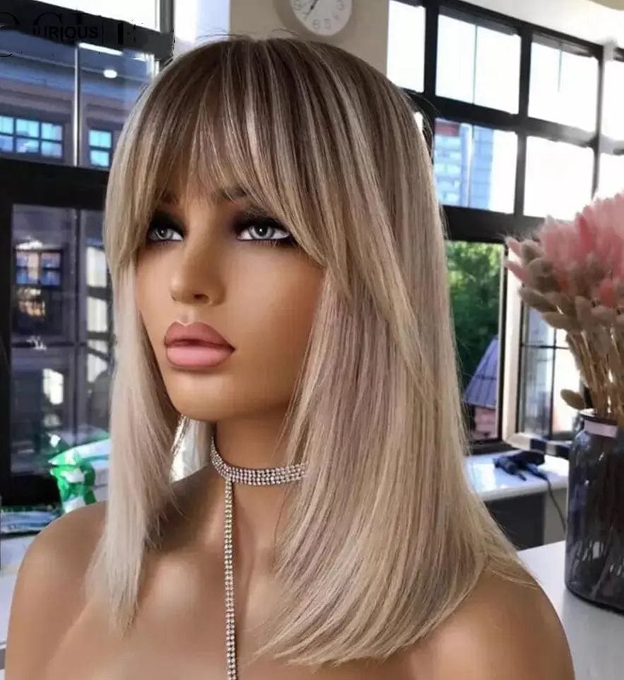 Wholesale Bob Wig Transparent HD Lace Highlight Ash Blonde Human Virgin Hair 13*4 Lace Front Wigs