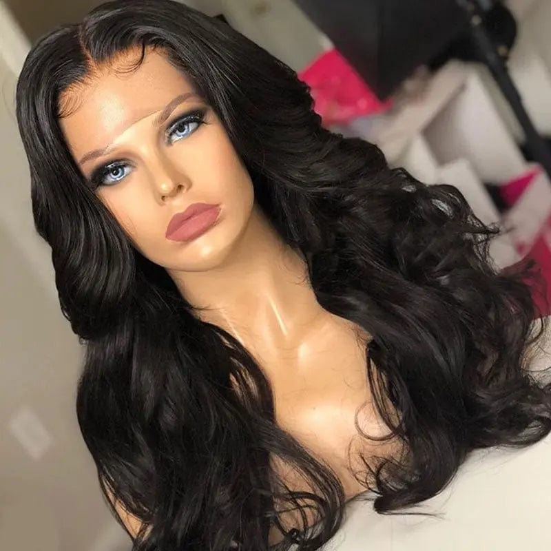 wholesale cheap human hair lace wig body wave brazilian hair wigs for black women hd transparent lace wigs hd lace pre plucked