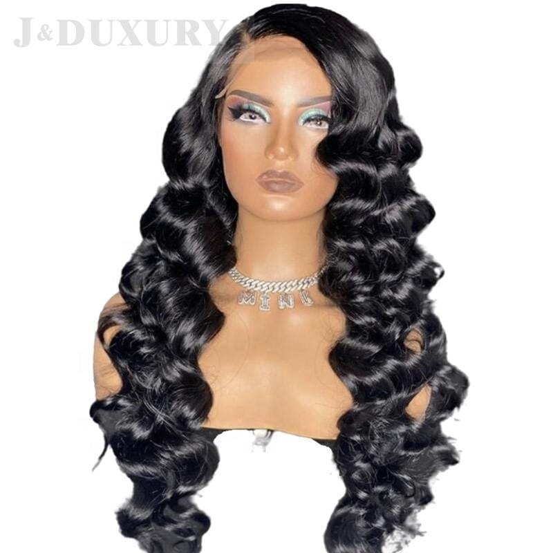 wholesale loose wave brazilian hair hd lace frontal wigs for black women 13x6 hd lace frontal wig cheap 4x4 lace closure wig