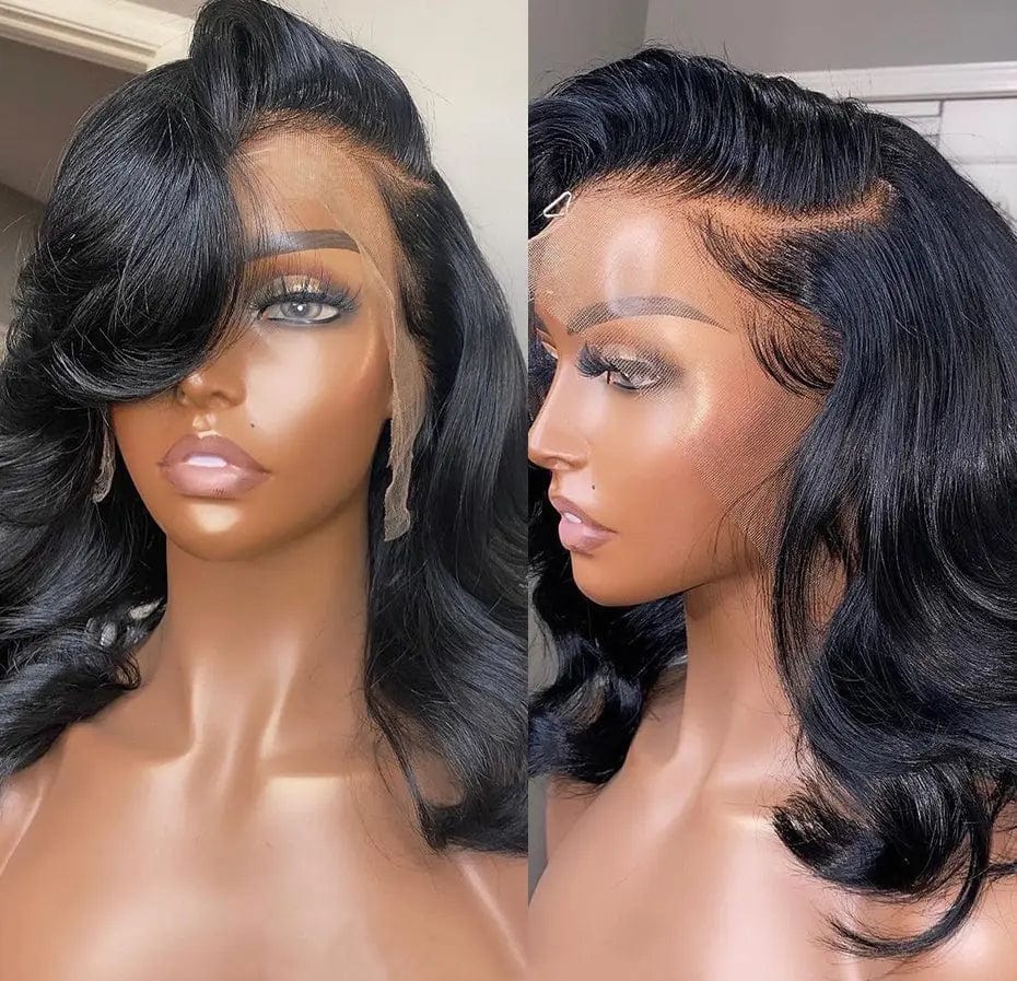 Wholesale Natural Black Loose Wave Raw Virgin Indian Hair 13*4 Lace Front Wigs for Black Women