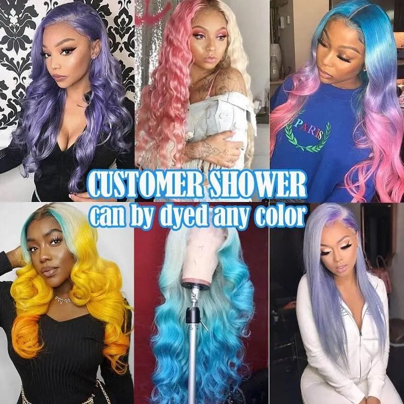 Wholesale Price 100% Human Hair Preplucked 613 Straight Body Wave 13X4 Lace Front Wigs