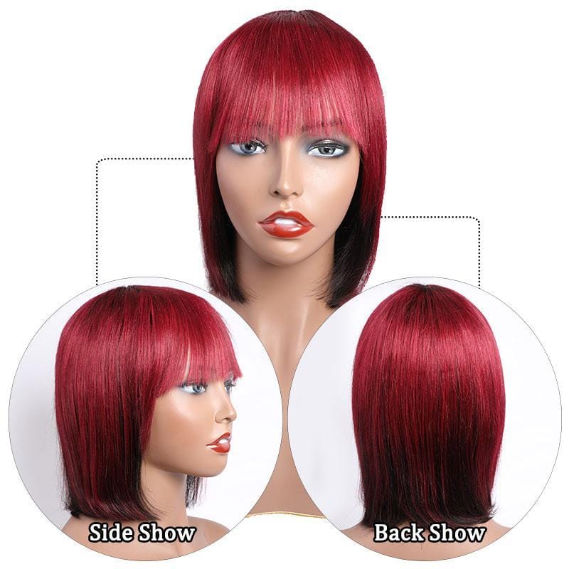 Wholesale Price Free Sample Courte Perruque Indian Straight Human Hair Cut Wigs Glueless Full Machine Made Short Pixie Wig