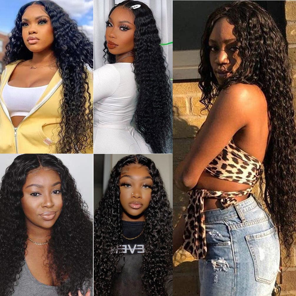 wholesale prices pre plucked loose deep wave 4x4 5x5 glueless closure wig 100% natural raw peruvian human hair lace wigs