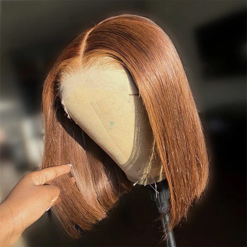 Wholesale Short Bob Straight Lace Front Wigs 360 Full HD Lace Frontal Human Hair Wig for Black Women