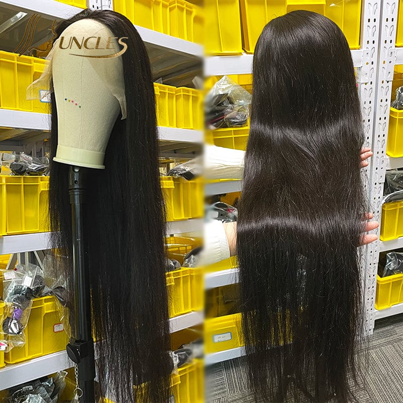 Wholesale Straight Human Hair Lace Front Wig 4X4 Transparent Lace Closure Wig Wet And Wavy Indian Hair Wig 10-30 Inches