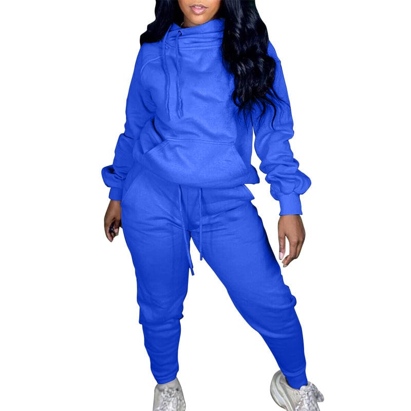 Wholesale Two Piece Sweat Suit Women Jogging Suits Hoodies Custom Two Piece Suit Tshirts With Logo Custom Logo Printed Shirts