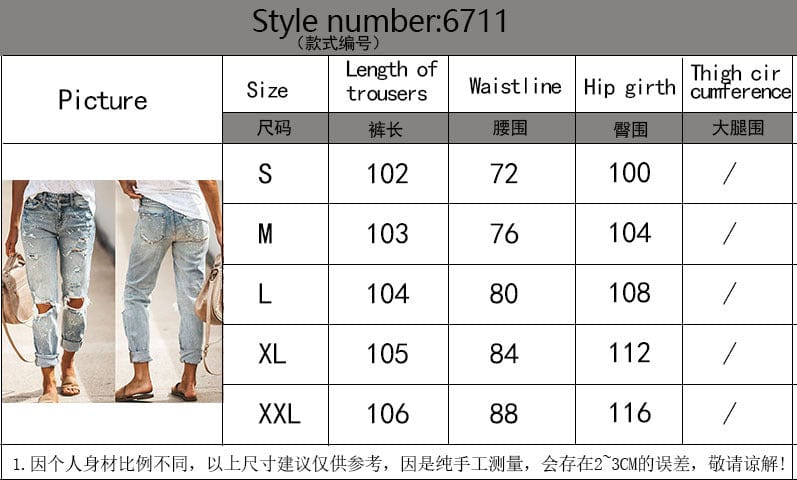 Wholesale Women High Waist Celana Jeans Pant Skinny Destroyed Ripped Pantalon Jeans Femme De Mujer