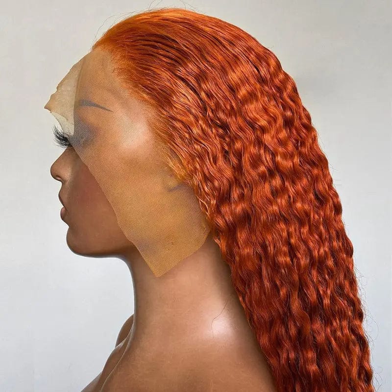 Wigs vendors hd 100% human hair orange