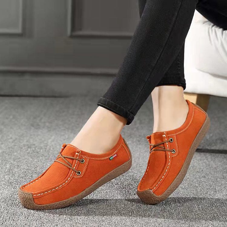 Women Flats Summer Genuine Leather Shoes With Low Heels Slip On Casual Flat Shoes Women Loafers Soft Nurse Ballerina Shoes