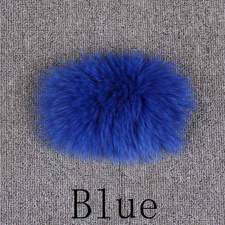 XL / Blue QIUCHEN new women winter fur coat dyed vest with big hood genuine natural fur fox vest QC8062