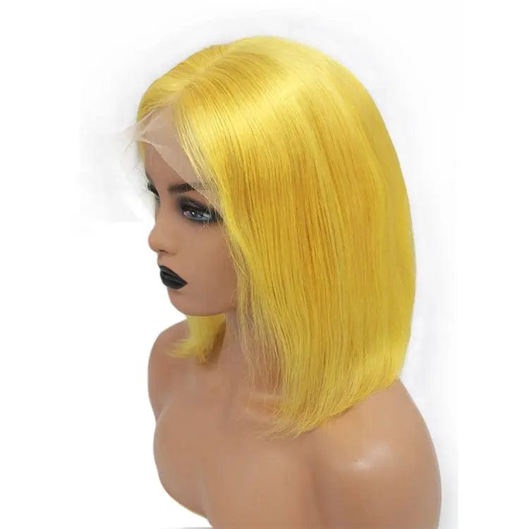 Yellow Colour Raw Indian Hair