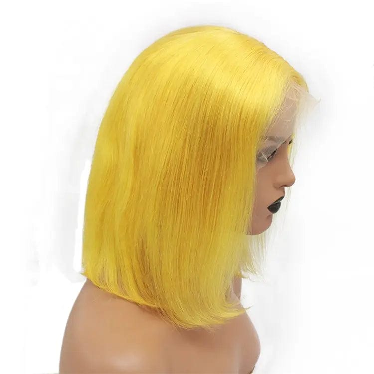 Yellow Colour Raw Indian Hair