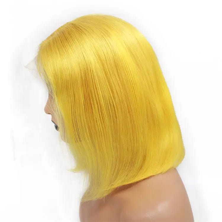 Yellow Colour Raw Indian Hair