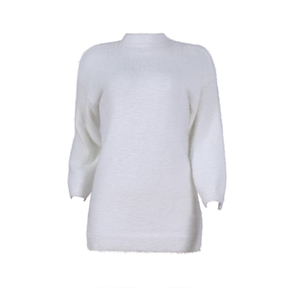 YH9540 2019 autumn styles long fuzzy sweaters women