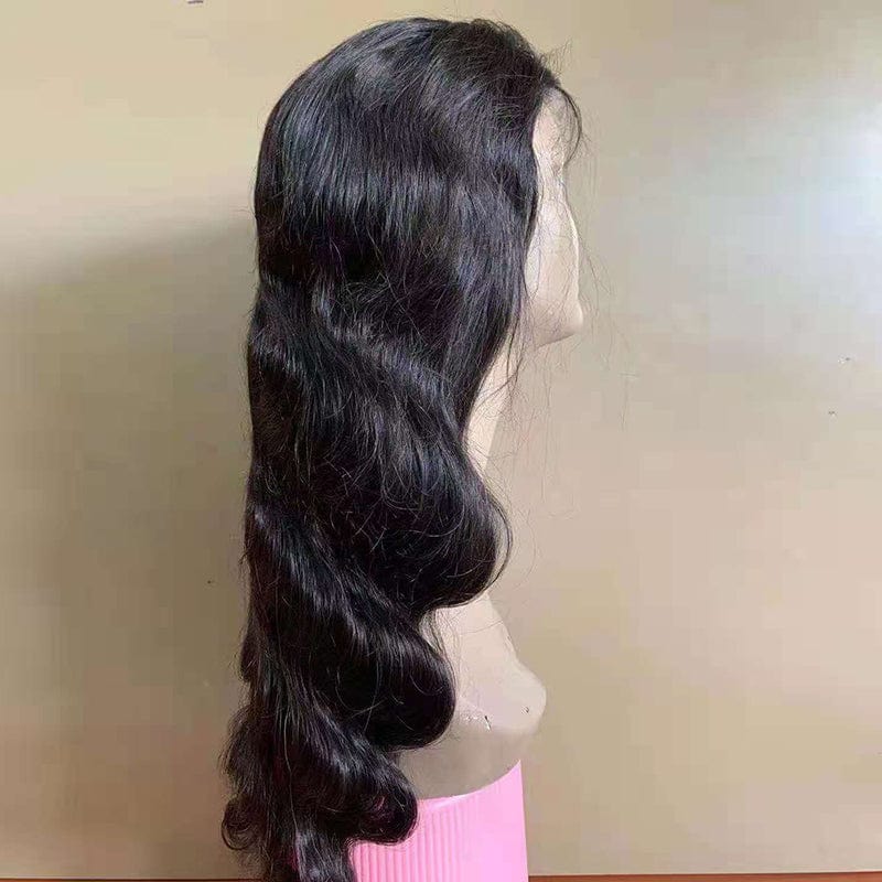 Yunshen Glueless 4x4 HD Body Wave Lace Closure Human Hair Wigs For Black Women Mink Brazilian Hair Closure Wig with Baby Hair