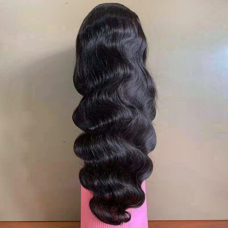 Yunshen Glueless 4x4 HD Body Wave Lace Closure Human Hair Wigs For Black Women Mink Brazilian Hair Closure Wig with Baby Hair